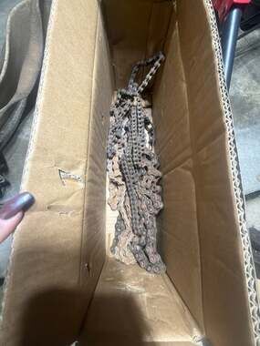 Lot of Assorted Industrial Roller Chain Sections / Links – Mixed Sizes – Parts